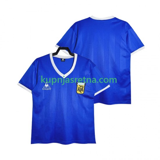Muškarci Gostujući Away Dresova Argentina Retro 1986 Kratkih Rukava