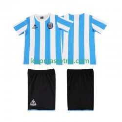 Dječja Domaći Home Dresova Argentina Retro 1986 Kratkih Rukava