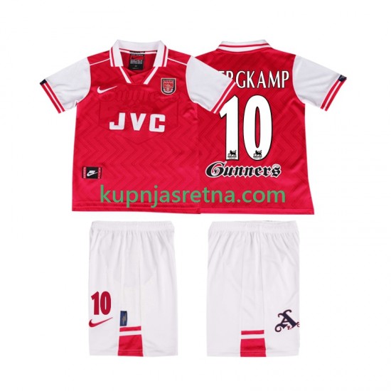 Dječja Domaći Home Dresova Arsenal BERGKAMP 10 Retro 1996 1997 Kratkih Rukava