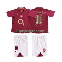 Dječja Domaći Home Dresova Arsenal BERGKAMP 10 Retro 2005 2006 Kratkih Rukava