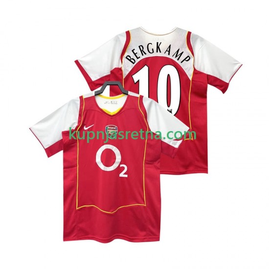 Muškarci Domaći Home Dresova Arsenal BERGKAMP 10 Retro 2004 2005 Kratkih Rukava