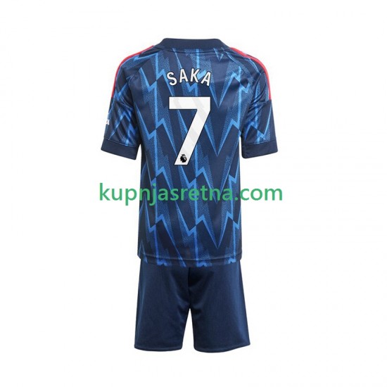 Dječja Gostujući Away Dresova Arsenal Bukayo Saka 7 2025-2026 Kratkih Rukava