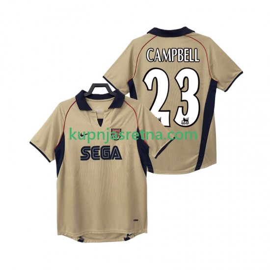 Muškarci Gostujući Away Dresova Arsenal CAMPBELL 23 Retro 2001 2002 Kratkih Rukava