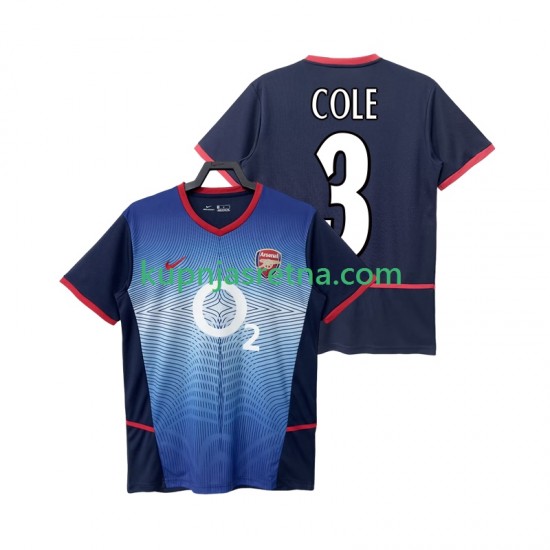 Muškarci Gostujući Away Dresova Arsenal COLE 3 Retro 2002 2004 Kratkih Rukava
