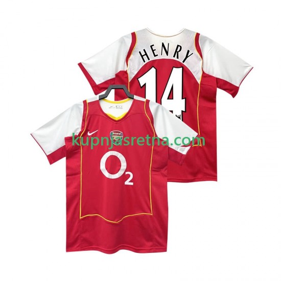 Muškarci Domaći Home Dresova Arsenal Henry 14 Retro 2004 2005 Kratkih Rukava