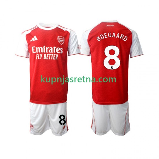 Dječja Domaći Home Dresova Arsenal Martin Odegaard 8 2025-2026 Kratkih Rukava