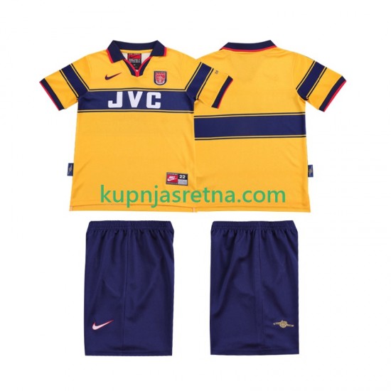 Dječja Gostujući Away Dresova Arsenal Retro 1997 1999 Kratkih Rukava