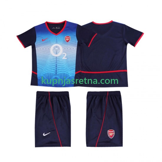 Dječja Gostujući Away Dresova Arsenal Retro 2002 2004 Kratkih Rukava