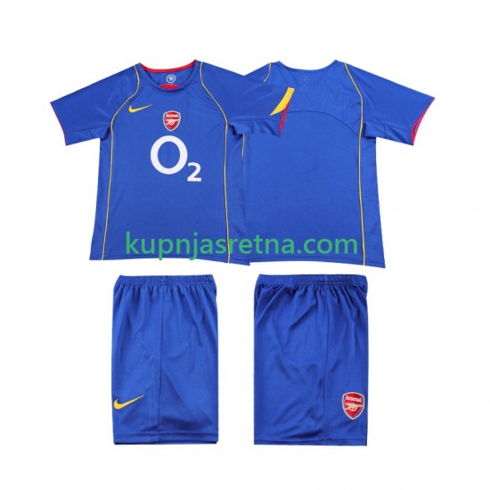 Dječja Gostujući Away Dresova Arsenal Retro 2004 2005 Kratkih Rukava