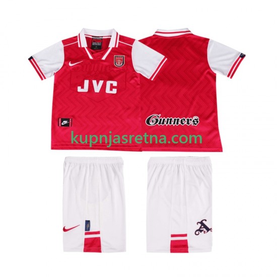 Dječja Domaći Home Dresova Arsenal Retro 1996 1997 Kratkih Rukava