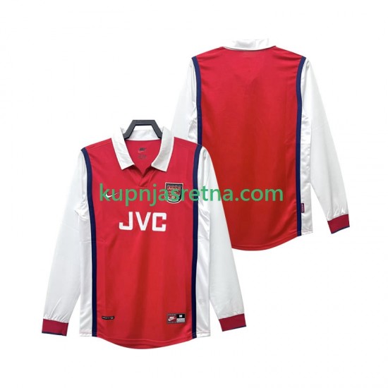 Muškarci Domaći Home Dresova Arsenal Retro 1998 1999 Dugim Rukavima