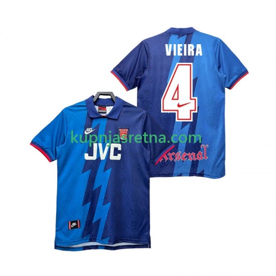 Muškarci Gostujući Away Dresova Arsenal VIEIRA 4 Retro 1995 1996 Kratkih Rukava