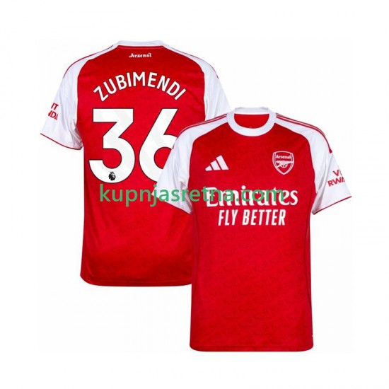 Muškarci Domaći Home Dresova Arsenal Zubimendi 36 2025-2026 Kratkih Rukava
