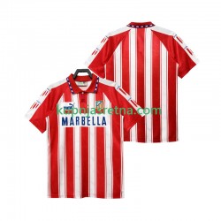 Muškarci Domaći Home Dresova Atlético Madrid Retro 1994 1995 Kratkih Rukava Muškarci Domaći Home Dresova Atlético Madrid Retro 1994 1995 Kratkih Rukava
