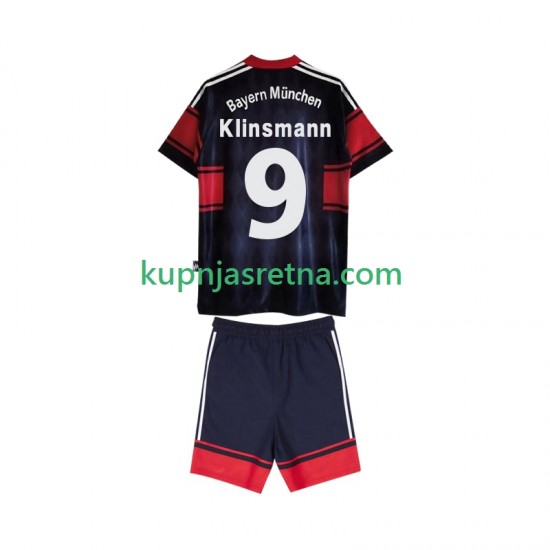 Dječja Domaći Home Dresova FC Bayern München Klinsmann 9 Retro 1997 1999 Kratkih Rukava