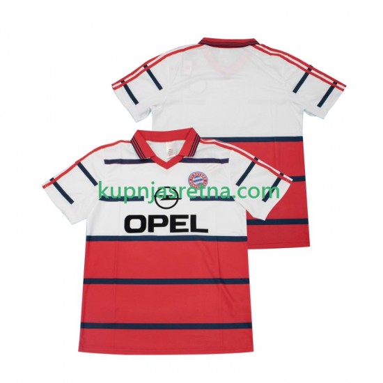 Muškarci Gostujući Away Dresova FC Bayern München Retro 1998 1999 Kratkih Rukava