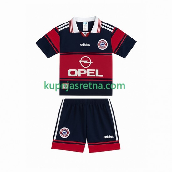 Dječja Domaći Home Dresova FC Bayern München Retro 1997 1999 Kratkih Rukava