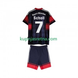Dječja Domaći Home Dresova FC Bayern München Scholl 7 Retro 1997 1999 Kratkih Rukava