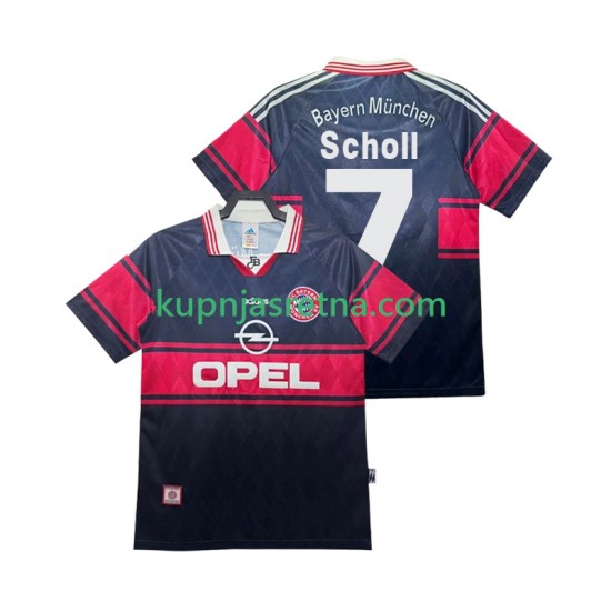 Muškarci Domaći Home Dresova FC Bayern München Scholl 7 Retro 1997 1999 Kratkih Rukava