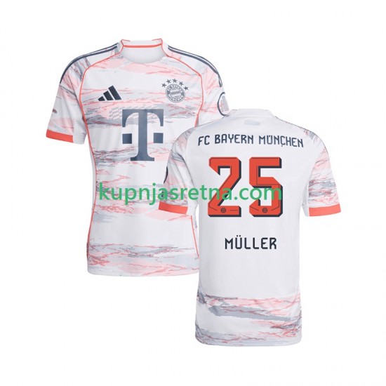 Muškarci Gostujući Away Dresova FC Bayern München Thomas Muller 25 2025-2026 Kratkih Rukava