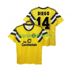 Muškarci Domaći Home Dresova Borussia Dortmund DIEGO 14 Retro DFB-POKAL 1989 Kratkih Rukava