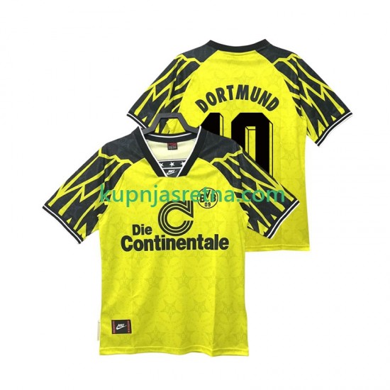 Muškarci Domaći Home Dresova Borussia Dortmund Moller 10 Retro 1994 1995 Kratkih Rukava