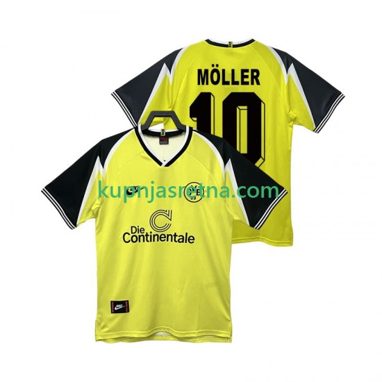 Muškarci Domaći Home Dresova Borussia Dortmund Moller 10 Retro 1995 1996 Kratkih Rukava