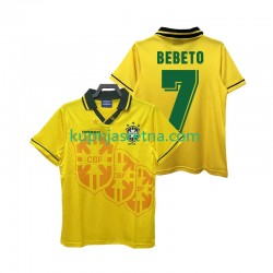 Muškarci Domaći Home Dresova Brazil BEBETO 7 Retro 1994 Kratkih Rukava