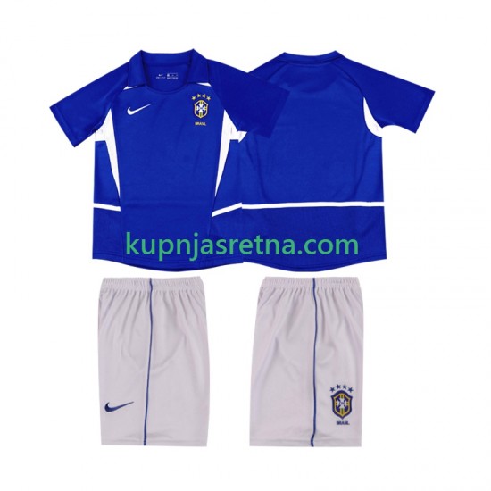 Dječja Gostujući Away Dresova Brazil Retro 2002 Kratkih Rukava