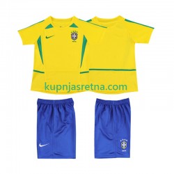 Dječja Domaći Home Dresova Brazil Retro 2002 Kratkih Rukava