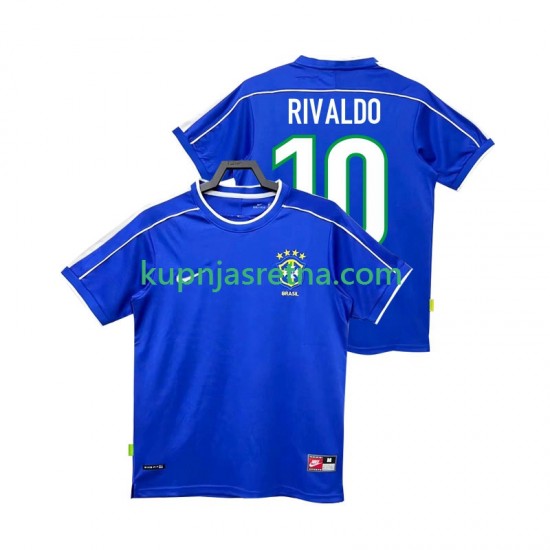 Muškarci Gostujući Away Dresova Brazil RIVALDO 10 Retro 1998 Kratkih Rukava