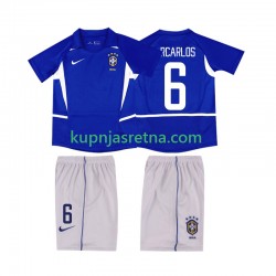 Dječja Gostujući Away Dresova Brazil Roberto Carlos 6 Retro 2002 Kratkih Rukava