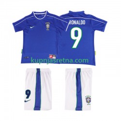 Dječja Gostujući Away Dresova Brazil Ronaldo 9 Retro 1998 Kratkih Rukava