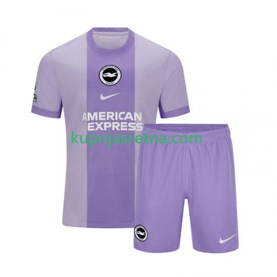 Dječja Gostujući Away Dresova Brighton Hove Albion 2025-2026 Kratkih Rukava