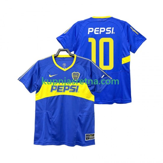 Muškarci Domaći Home Dresova Boca Juniors PEPSI 10 Retro 2003 2004 Kratkih Rukava