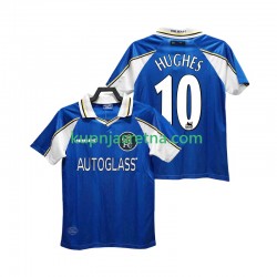 Muškarci Domaći Home Dresova Chelsea HUGHES 10 Retro 1997 1999 Kratkih Rukava