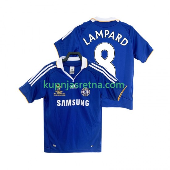 Muškarci Domaći Home Dresova Chelsea LAMPARD 8 Retro 2007 2008 Kratkih Rukava