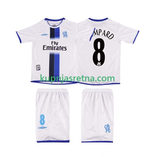 Dječja Gostujući Away Dresova Chelsea LOMPARD 8 Retro 2003 2004 Kratkih Rukava