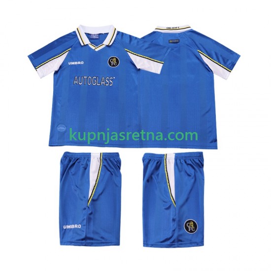Dječja Domaći Home Dresova Chelsea Retro 1997 1999 Kratkih Rukava