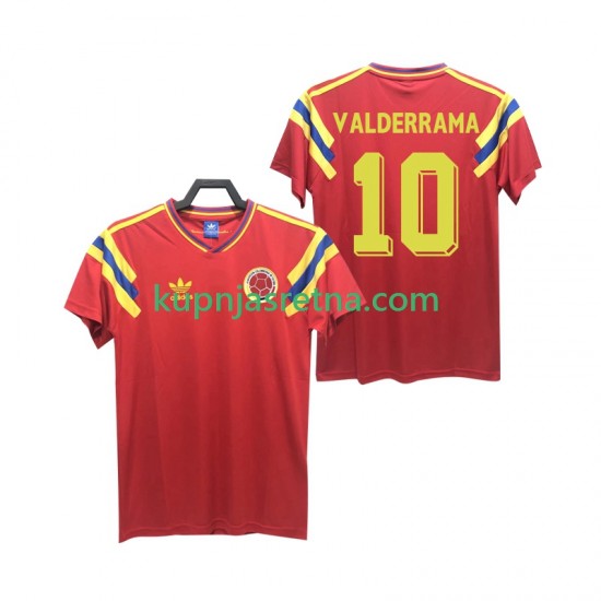 Muškarci Gostujući Away Dresova Kolumbija VALDERRAMA 10 Retro 1990 Kratkih Rukava