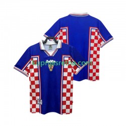 Muškarci Gostujući Away Dresova Hrvatska Retro 1998 Kratkih Rukava