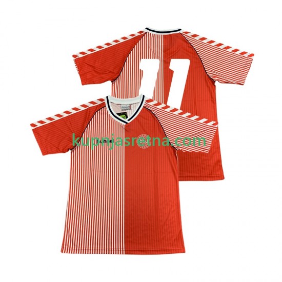 Muškarci Domaći Home Dresova Danska 11 Retro 1986 Kratkih Rukava