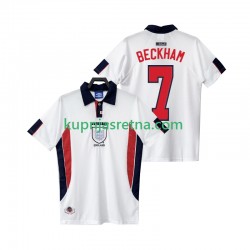 Muškarci Domaći Home Dresova Engleska BECKHAM 7 Retro 1998 Kratkih Rukava Muškarci Domaći Home Dresova Engleska BECKHAM 7 Retro 1998 Kratkih Rukava