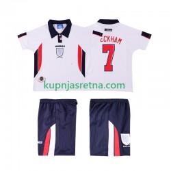 Dječja Domaći Home Dresova Engleska Beckham 7 Retro 1998 Kratkih Rukava