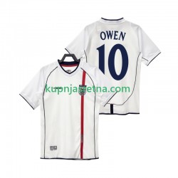Muškarci Domaći Home Dresova Engleska OWEN 10 Retro 2002 Kratkih Rukava Muškarci Domaći Home Dresova Engleska OWEN 10 Retro 2002 Kratkih Rukava