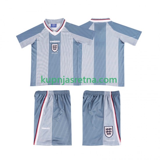 Dječja Gostujući Away Dresova Engleska Retro 1996 Kratkih Rukava