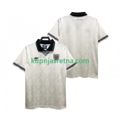 Muškarci Domaći Home Dresova Engleska Retro 1990 Kratkih Rukava Muškarci Domaći Home Dresova Engleska Retro 1990 Kratkih Rukava
