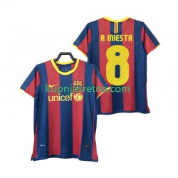 Muškarci Domaći Home Dresova FC Barcelona A INIESTA 8 Retro 2010 2011 Kratkih Rukava