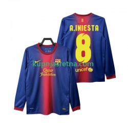 Muškarci Domaći Home Dresova FC Barcelona A INIESTA 8 Retro 2012 2013 Dugim Rukavima