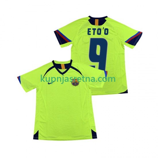Muškarci Gostujući Away Dresova FC Barcelona ETOO 9 Retro 2005 2006 Kratkih Rukava